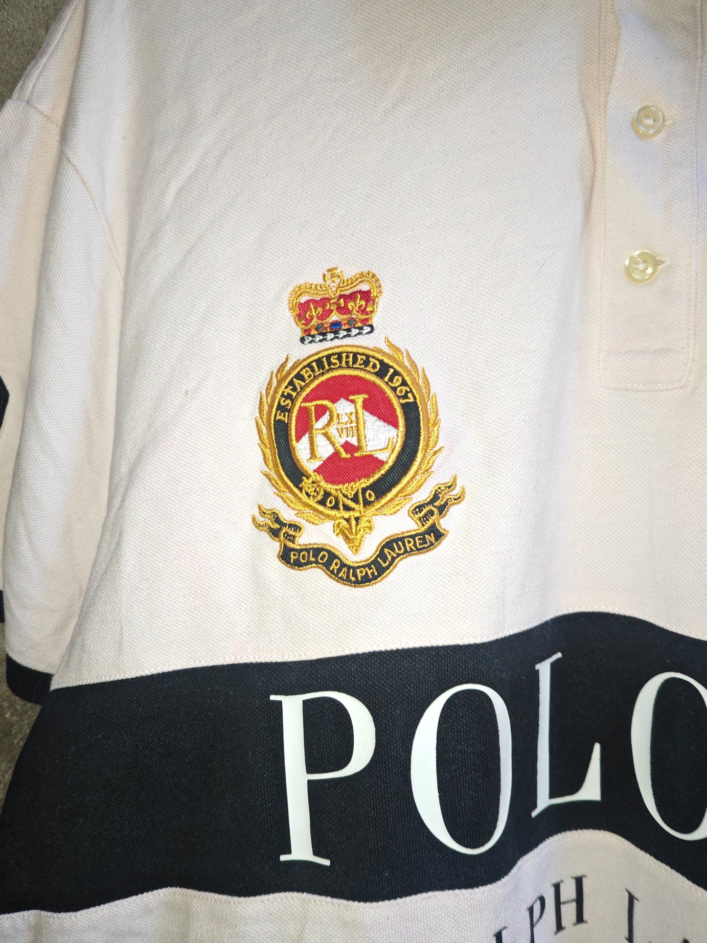 Polo Ralph Lauren Vintage Big Pony Bianca XL