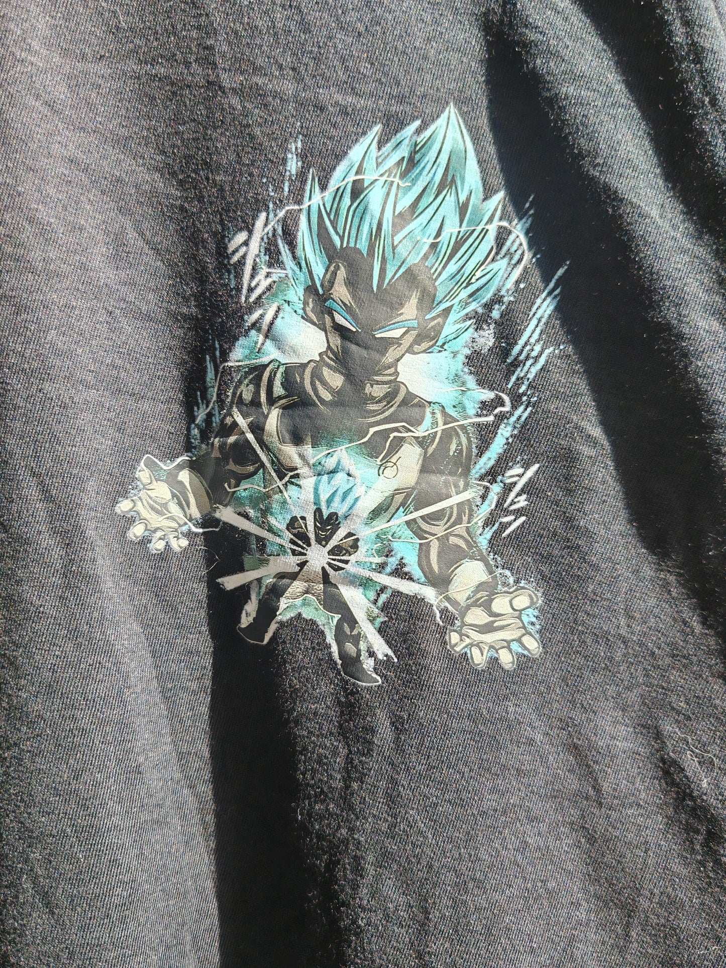 Dragon Ball Z Vegeta Graphic T-Shirt Black Anime Y2K Oversize