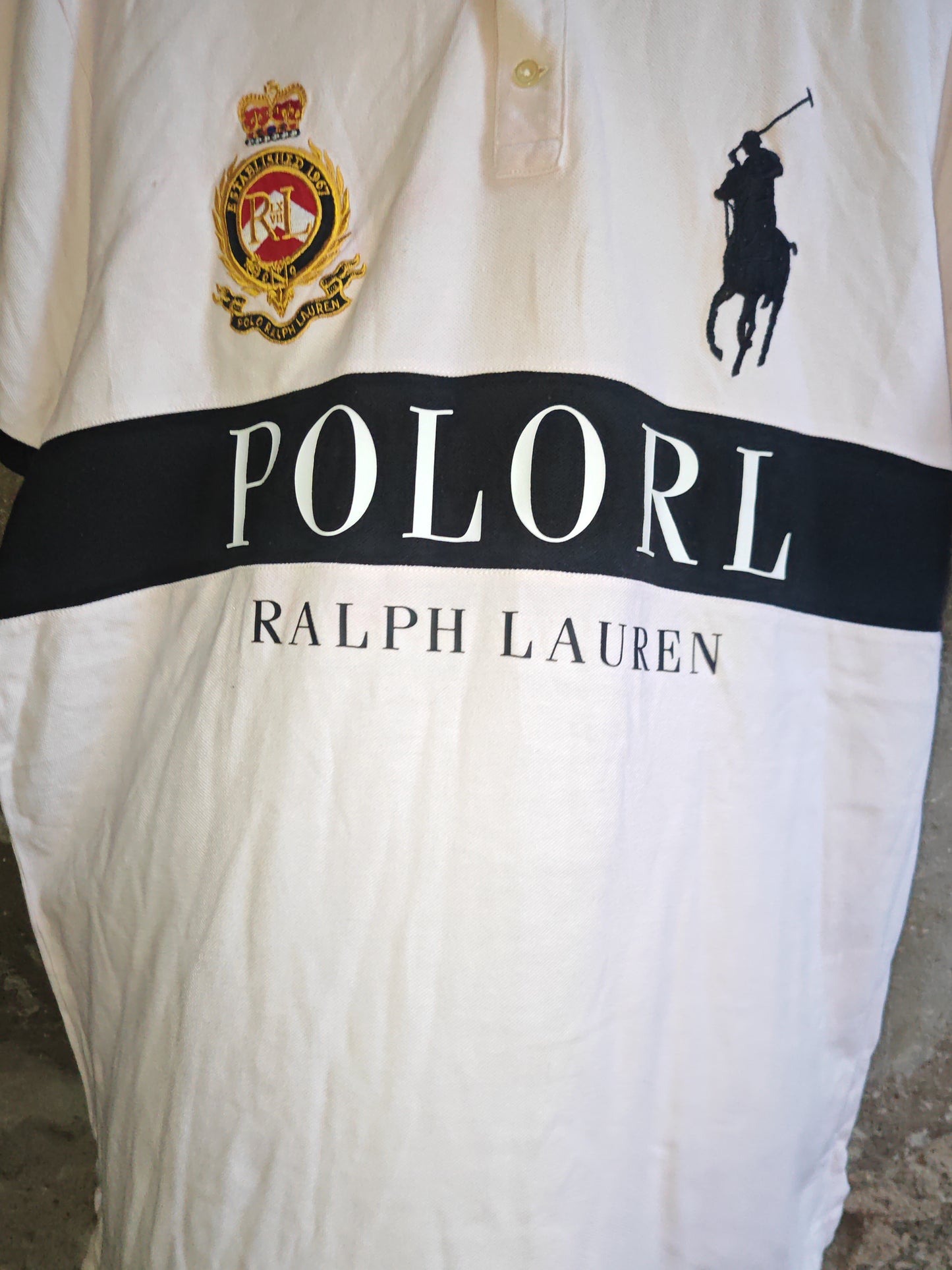 Polo Ralph Lauren Vintage Big Pony Bianca XL