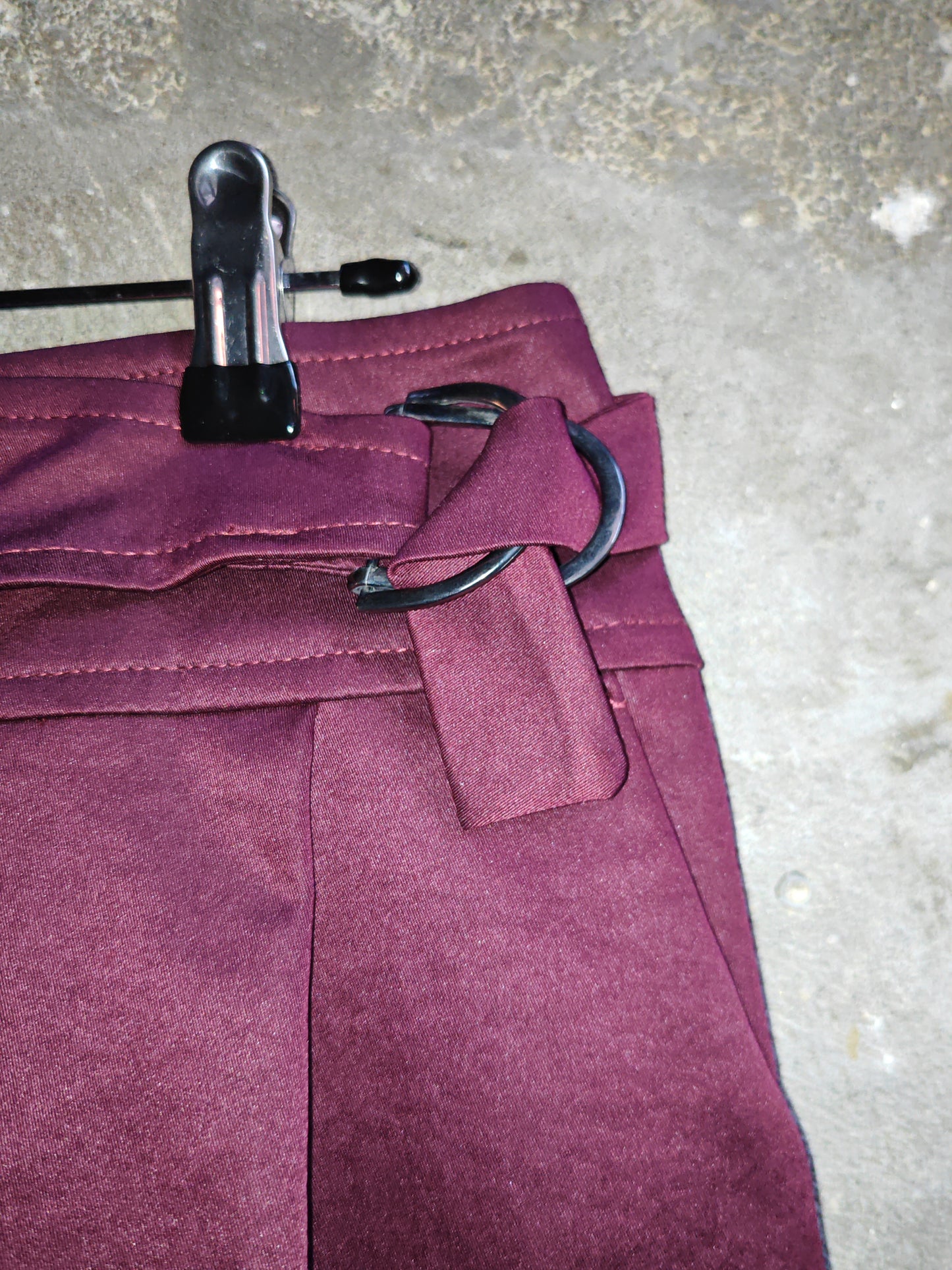 Gonna Tubino Bordeaux Donna Vintage HFN Fashion New York Y2K