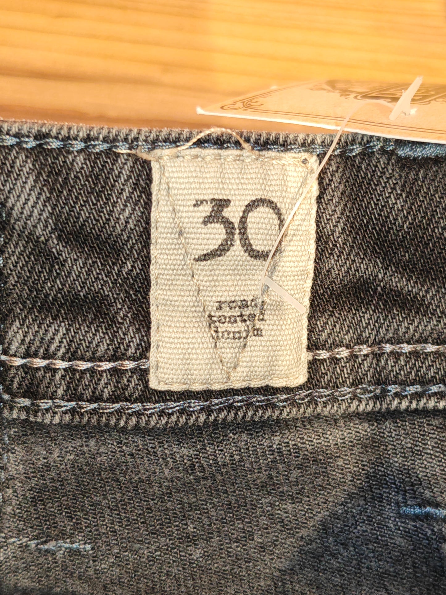 Bermuda Volcom Denim Nero Vintage Uomo Taglia 30