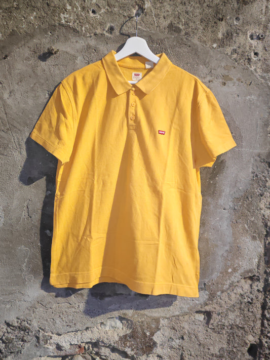 Polo Levi's Gialla a Maniche Corte con Logo Red Tab - Taglia L