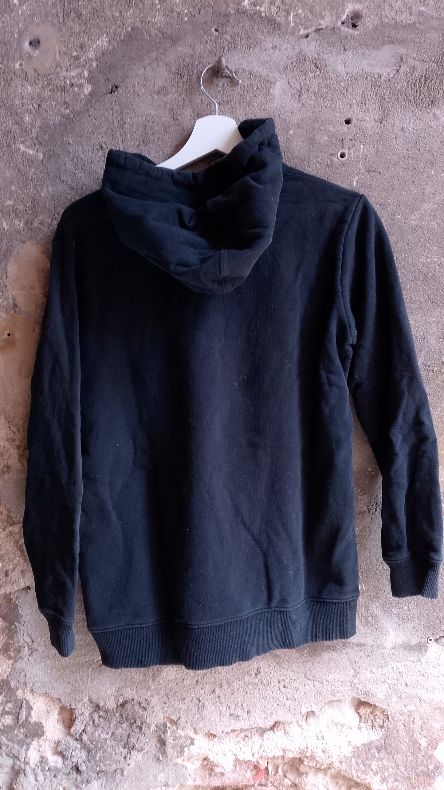 Calvin Klein Jeans Felpa Nera con Cappuccio e Logo Donna Taglia S