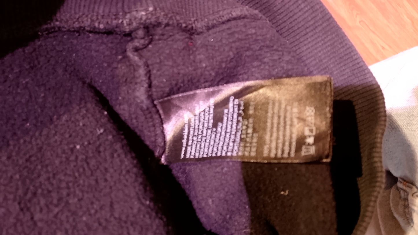 Calvin Klein Jeans Felpa Nera con Cappuccio e Logo Donna Taglia S