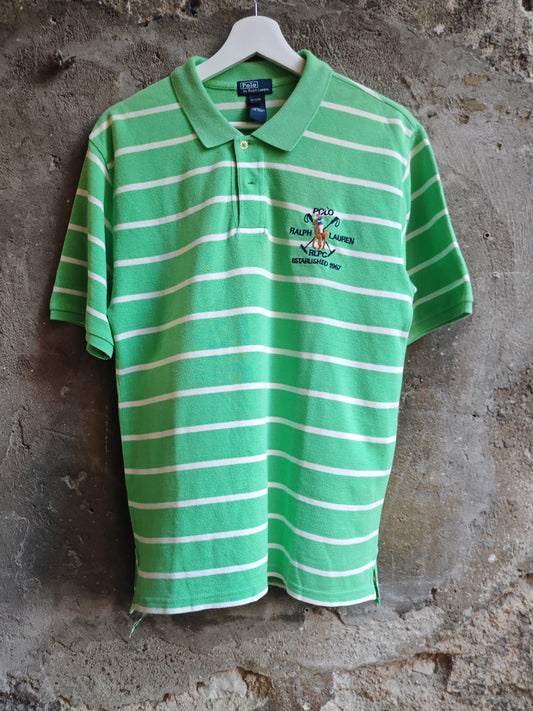 Polo Ralph Lauren Vintage Verde a Righe XL