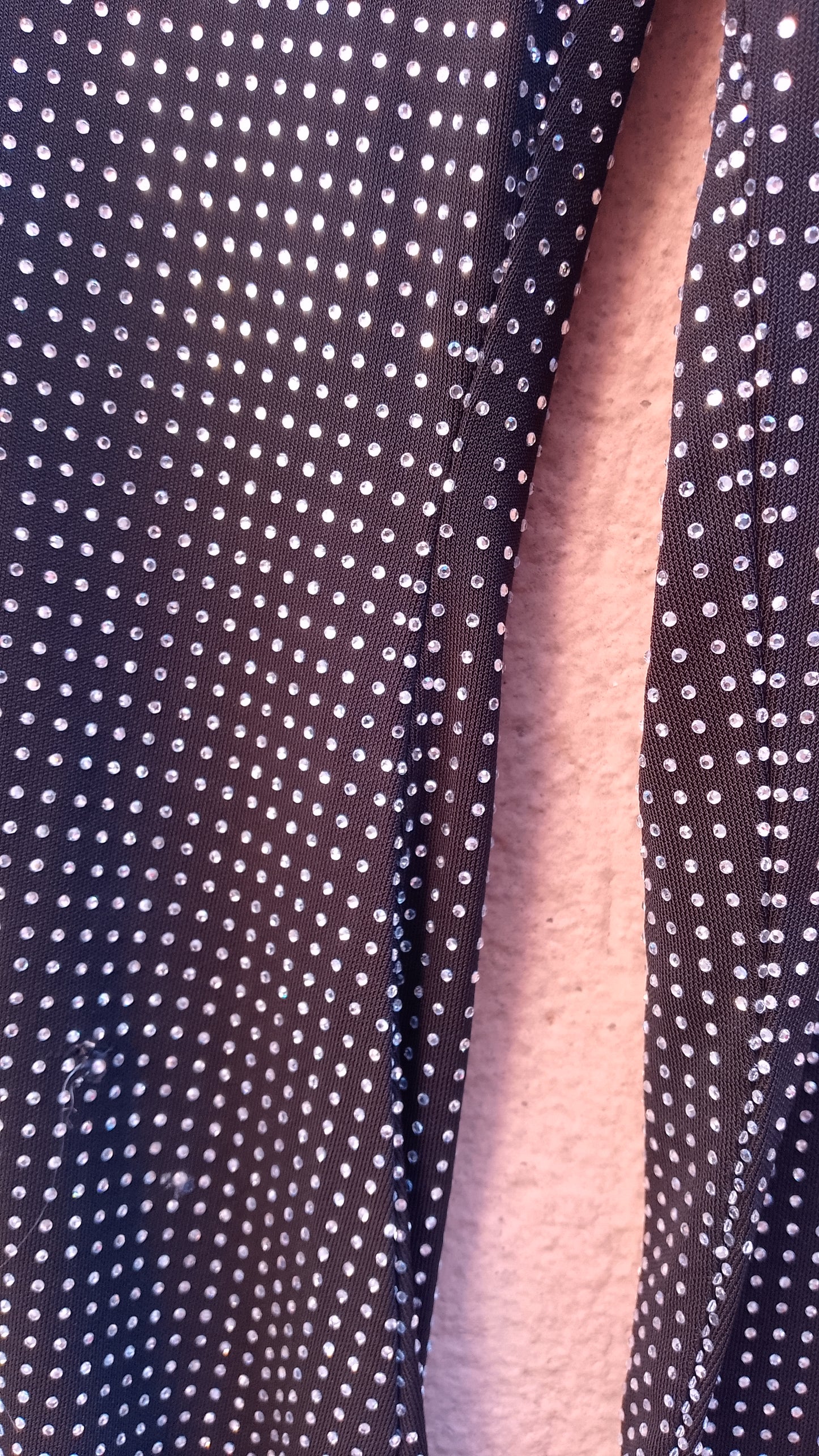 Abito a Tubino Michael Michael Kors Nero con Strass All-Over e Scollo a V