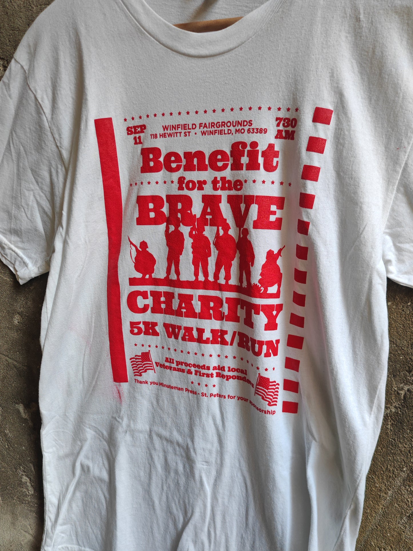 Benefit For The Brave Charity Run Graphic T-Shirt
