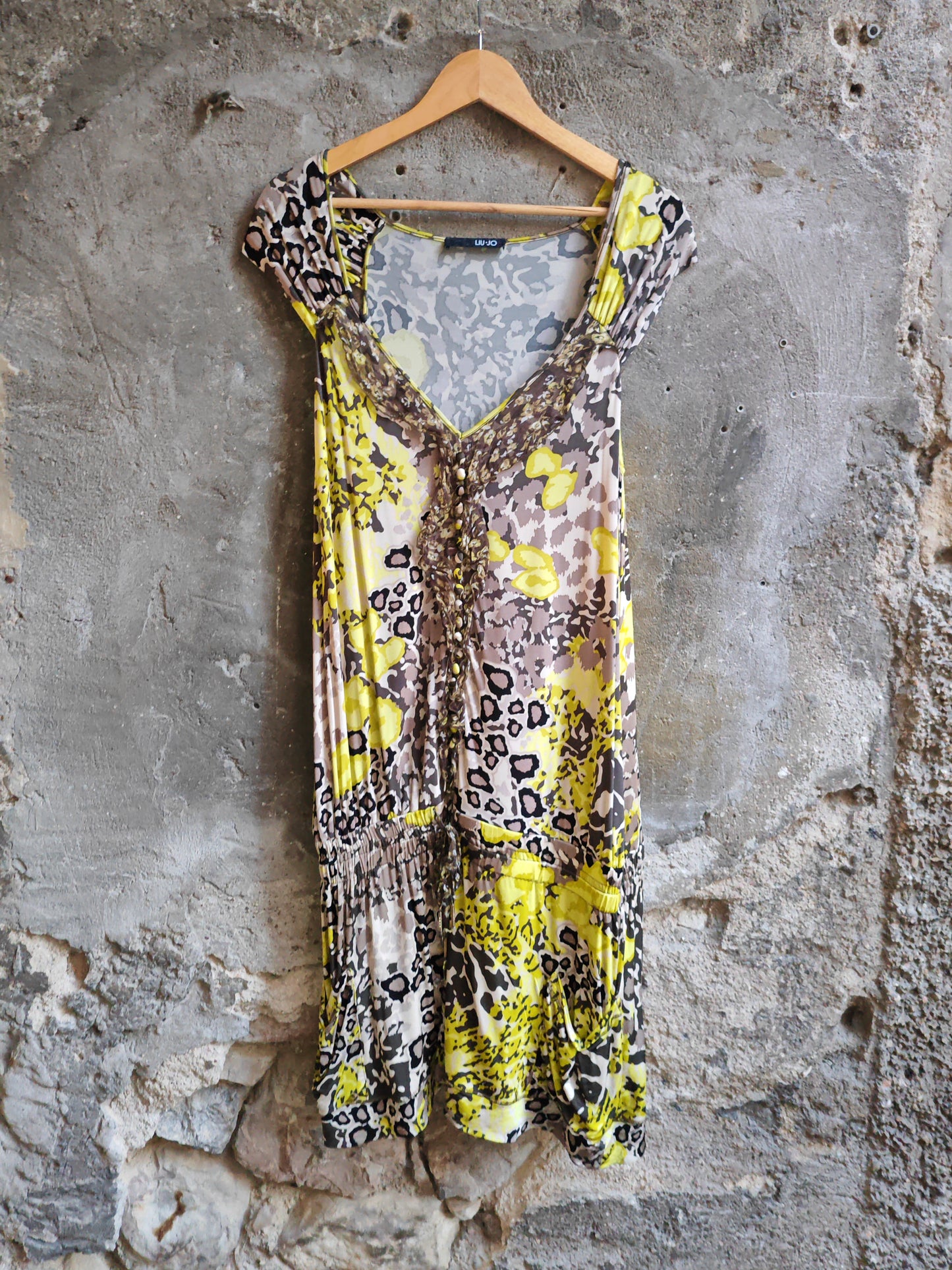 Abito Liu Jo Donna Fantasia Animalier Floreale Y2K Vintage
