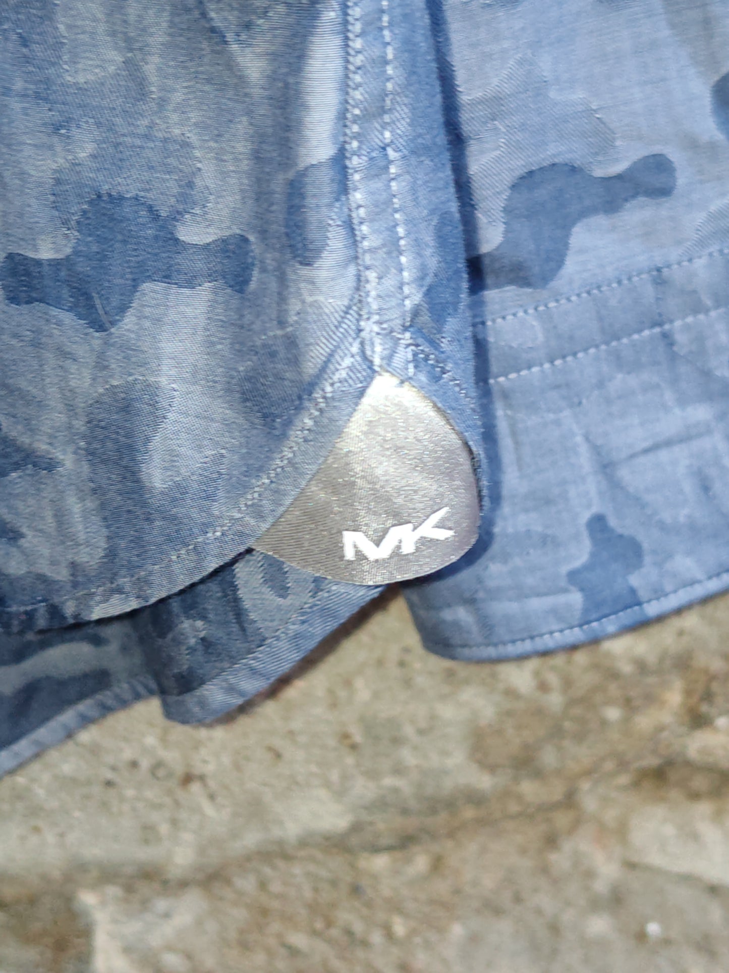 Camicia Michael Kors Camouflage Blu Uomo Slim Fit