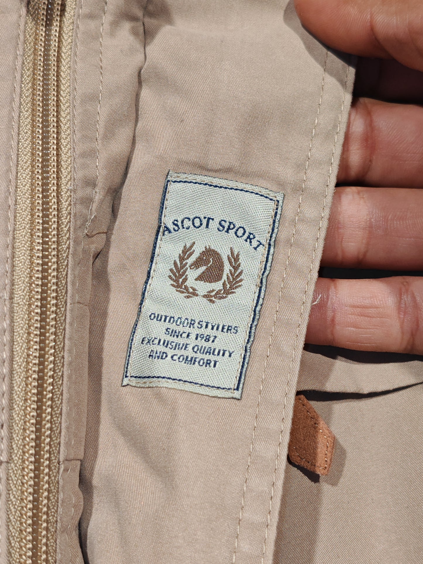 Gilet Utility Ascot Sport Beige Uomo 3XL Vintage Outdoor