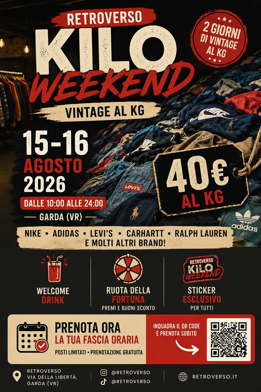 Retroverso KILO WEEKEND | Prenota la tua fascia oraria
