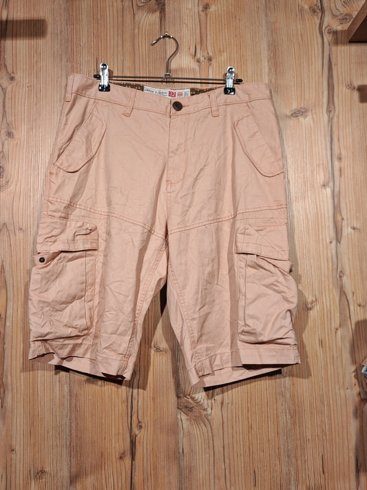 Bermuda Cargo Levi's Rosa Salmone Uomo Taglia 32 Vintage