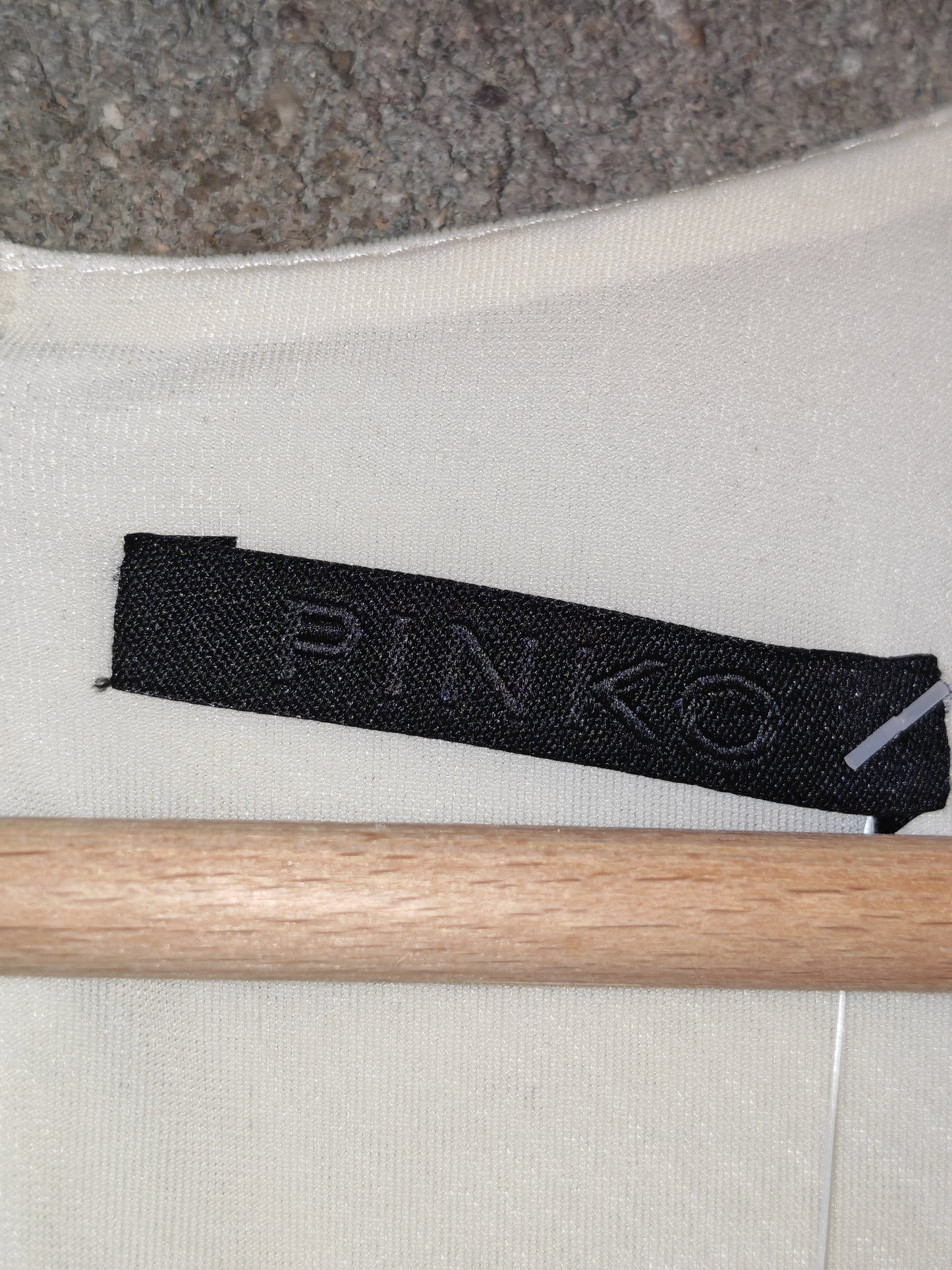 Abito Pinko Bicolor Nero e Bianco Donna Elegante con Zip