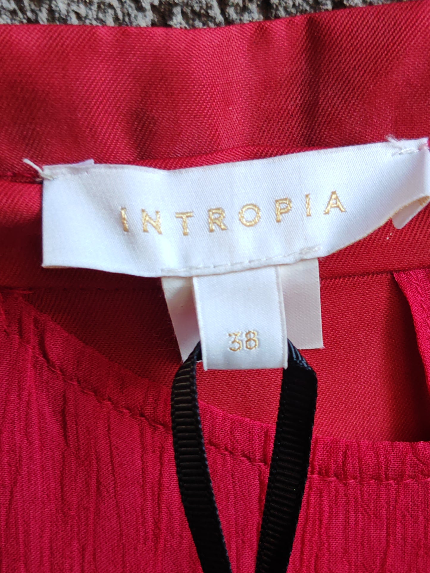 Gonna Pareo Intropia Fucsia Plissé Donna Taglia 38 Made in Spain
