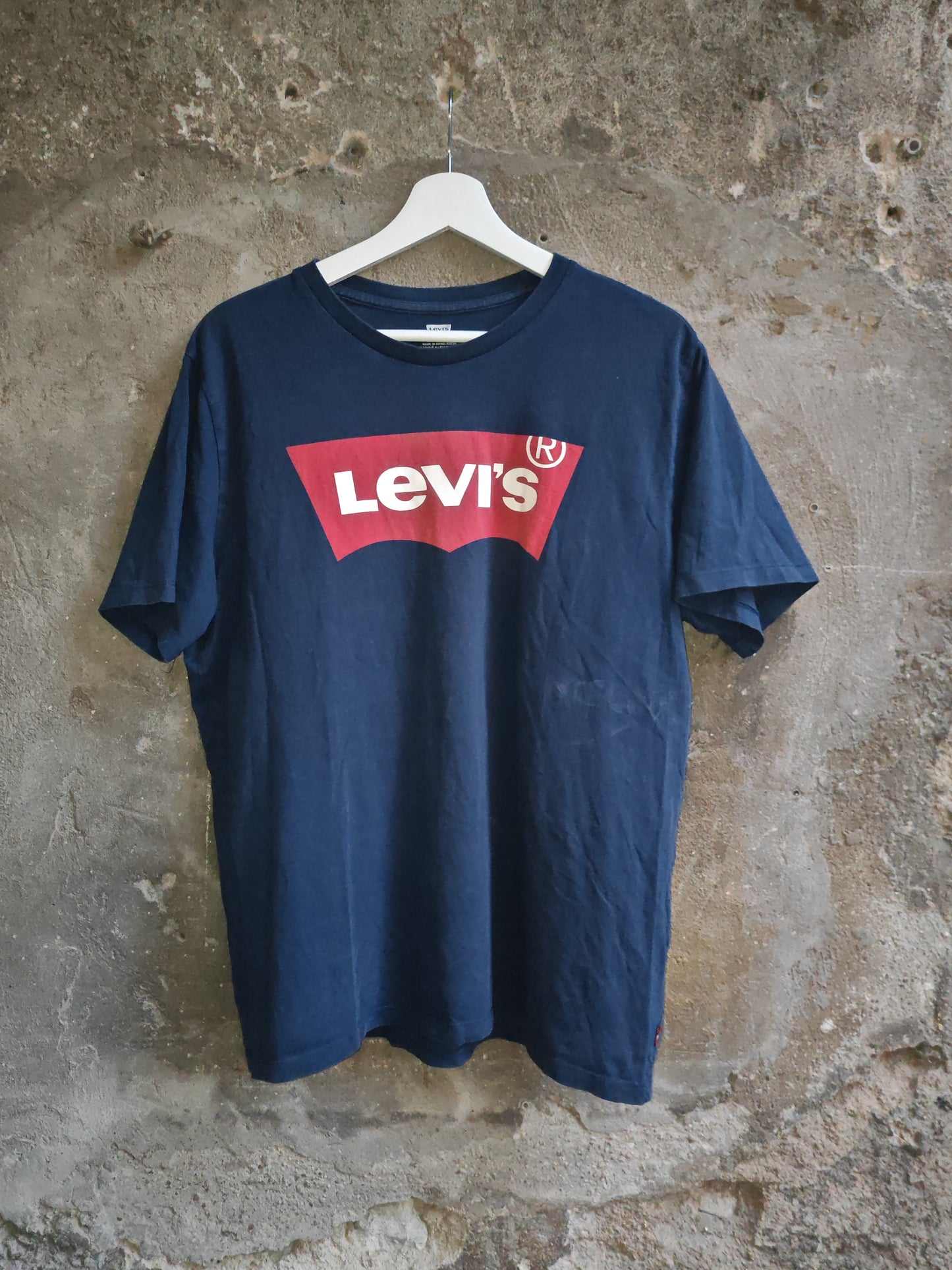 Levi’s Vintage T-Shirt Navy Logo Rosso L