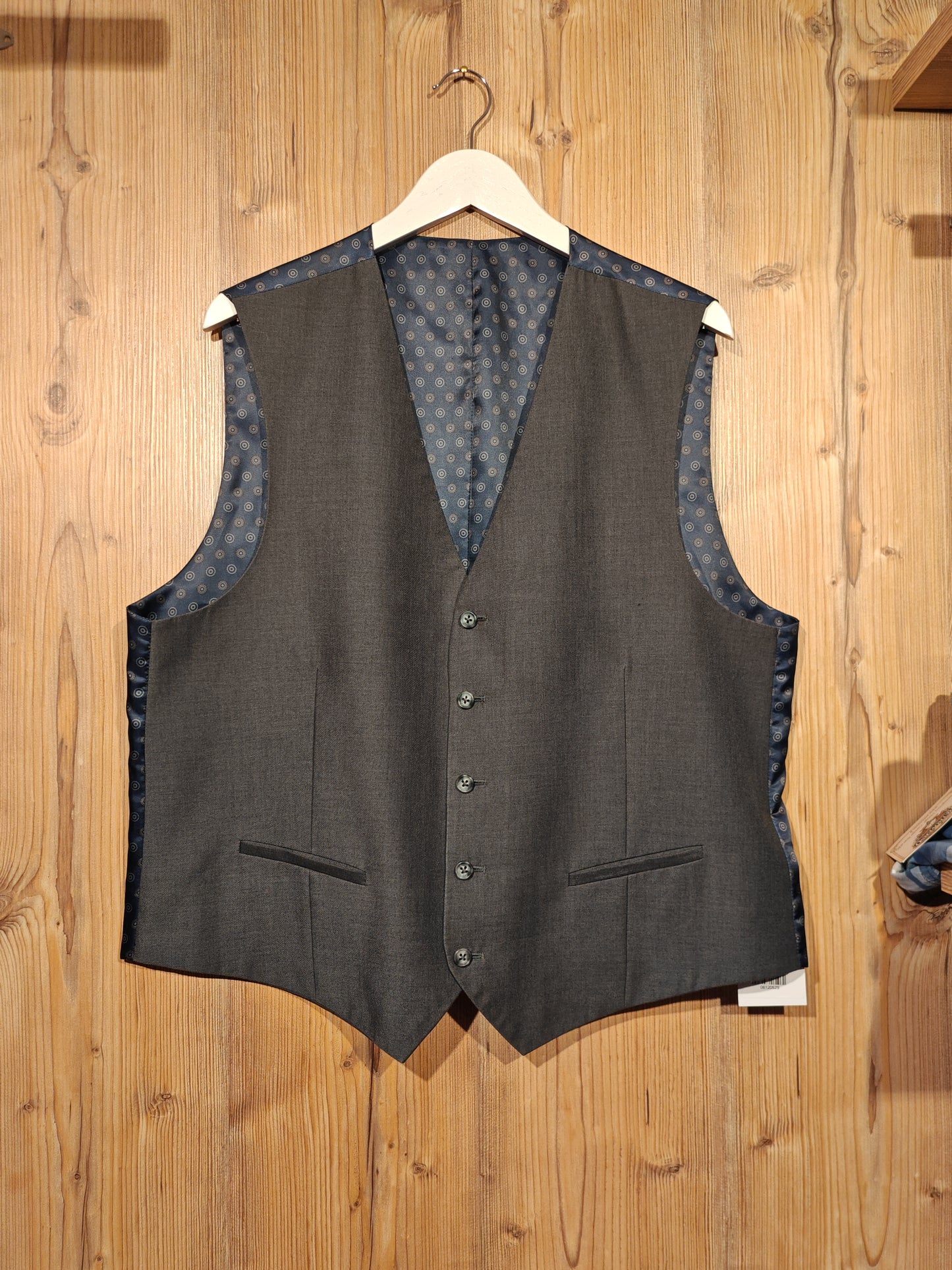 Gilet Elegante Alcott Uomo Grigio Antracite Taglia 56 Cerimonia Business Casual
