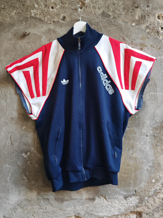 Gilet Adidas Vintage Track Jacket Navy Rosso Anni 80