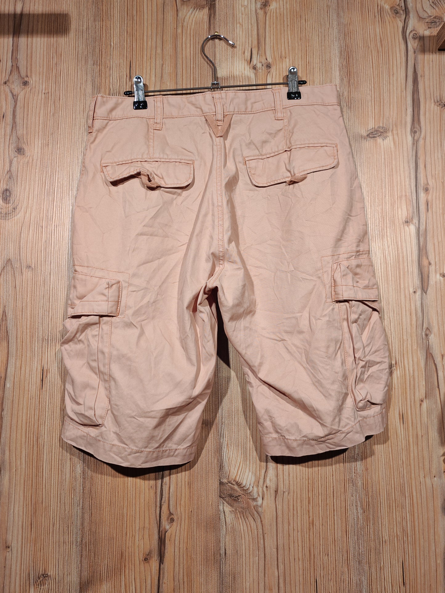 Bermuda Cargo Levi's Rosa Salmone Uomo Taglia 32 Vintage