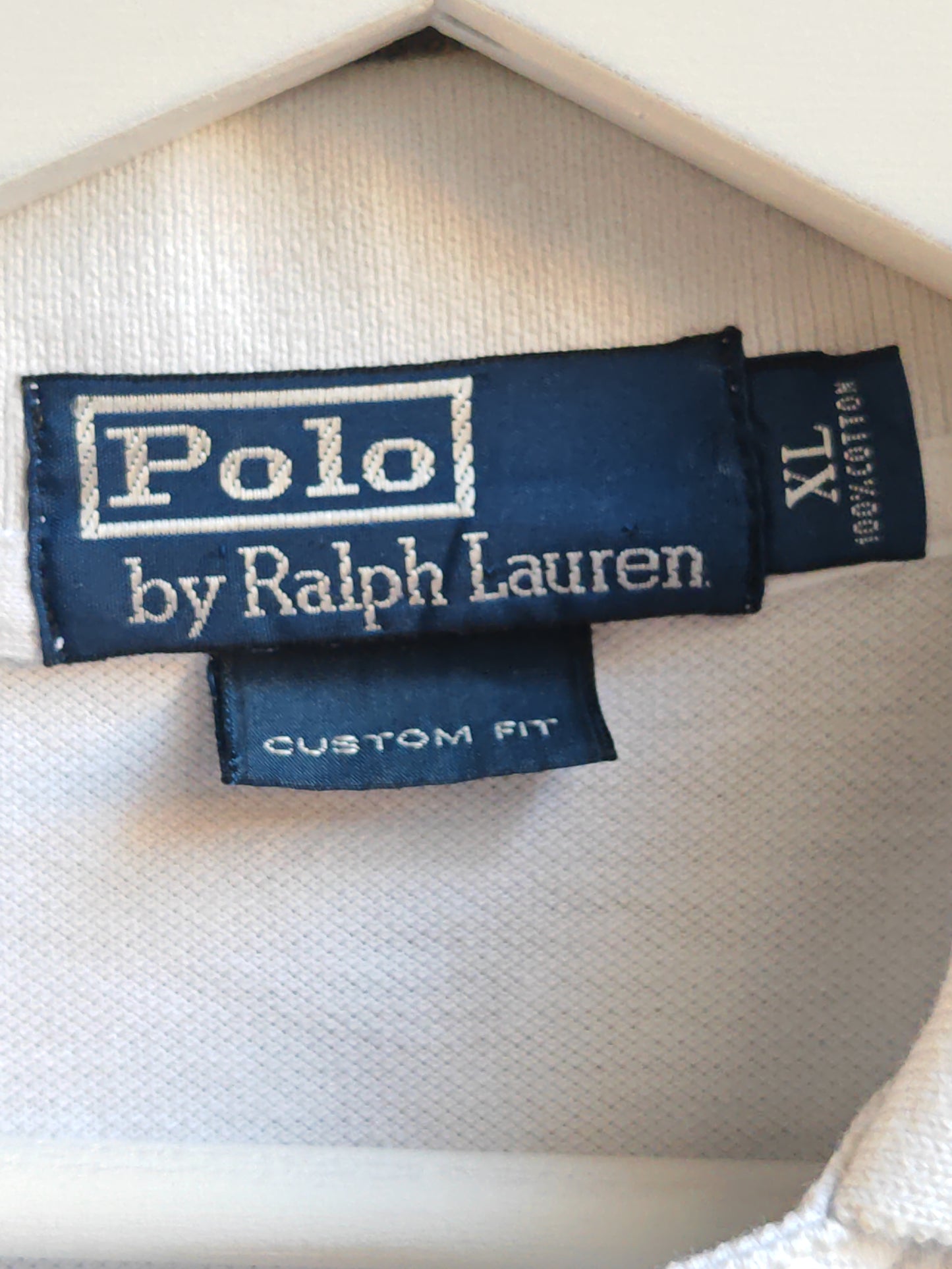 Polo Ralph Lauren Vintage Bianca Custom Fit Uomo