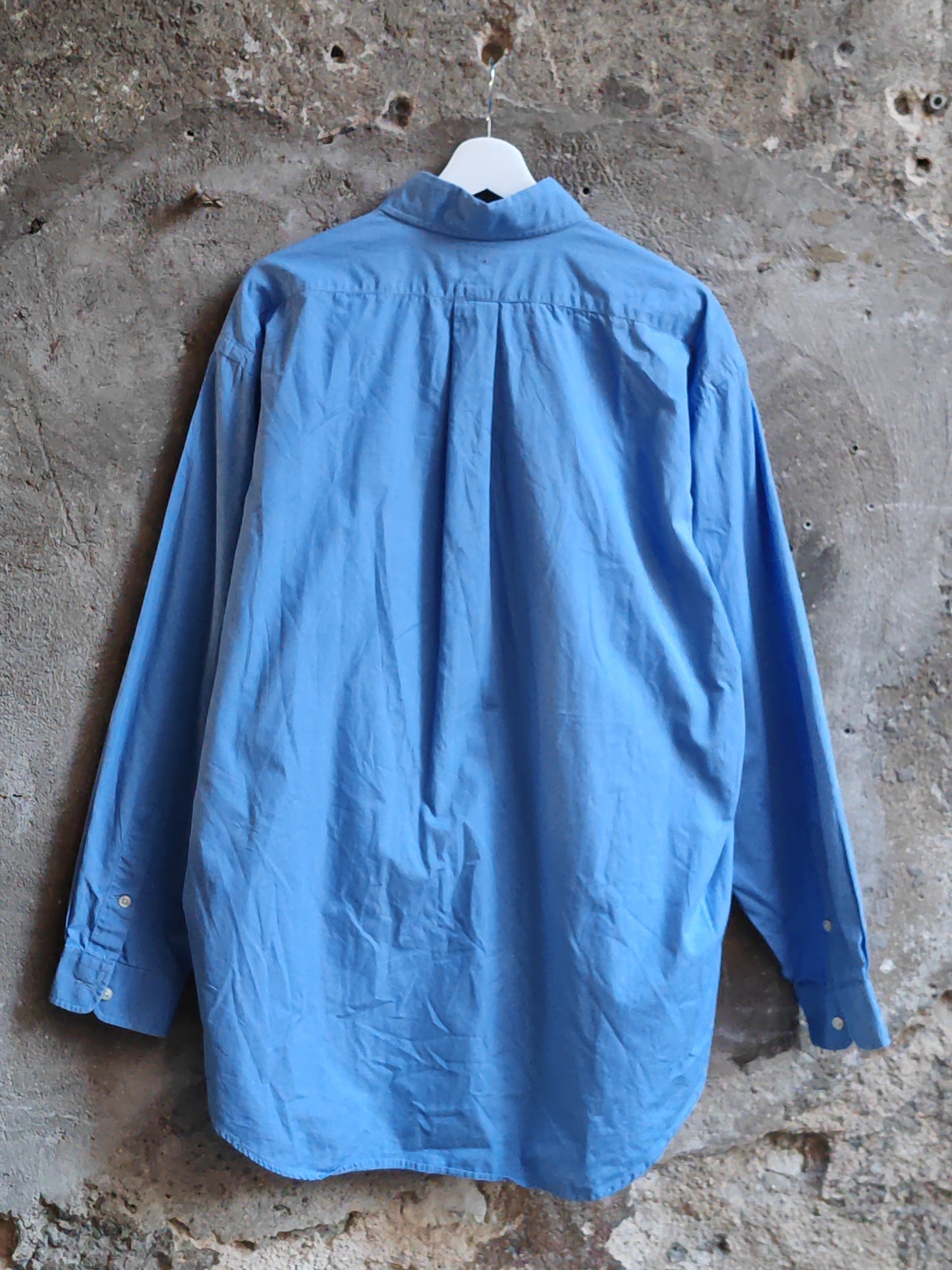 Camicia Vintage Polo Ralph Lauren Azzurra Uomo XXL Classic Fit