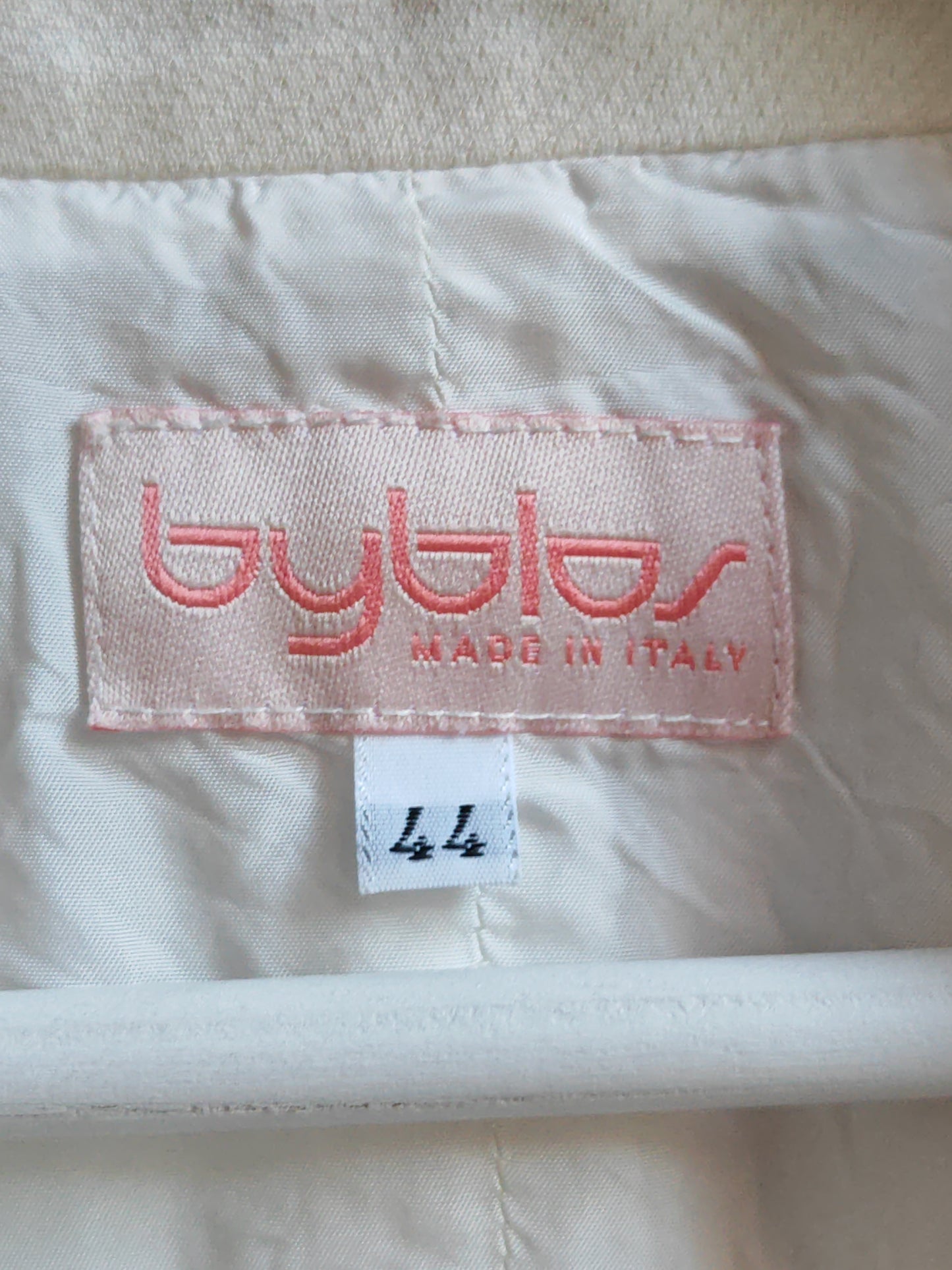 Gilet Vintage Byblos Donna Made in Italy Panna Ricamato Taglia 44